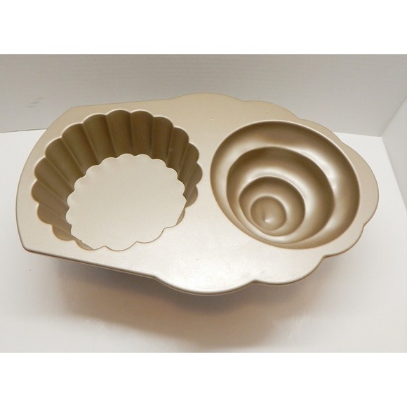 Nordic Ware Heavy Great Cupcake Cake Pan Williams Sonoma 10 Cup Mold Made in USA - Picture 2 of 8